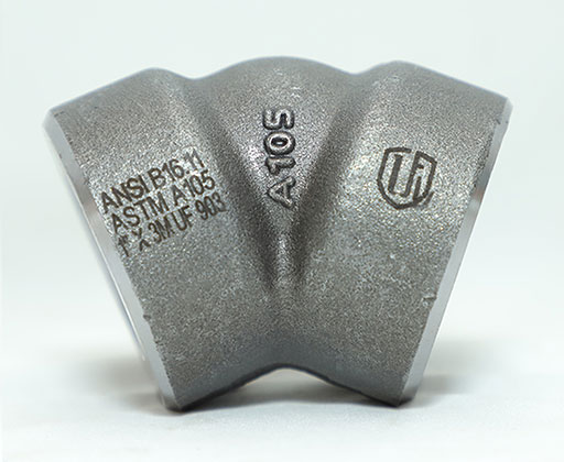 ASTM A350 45 Degree Threaded Elbow