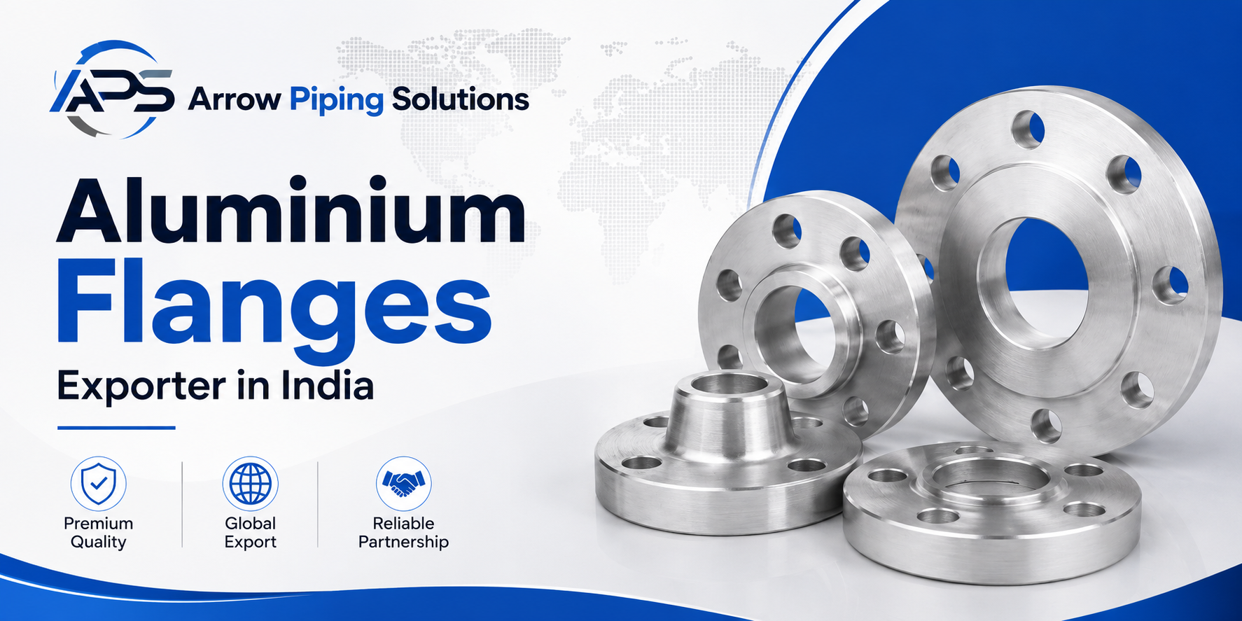 Aluminium Flanges Exporter in India - Arrow Piping Solutions