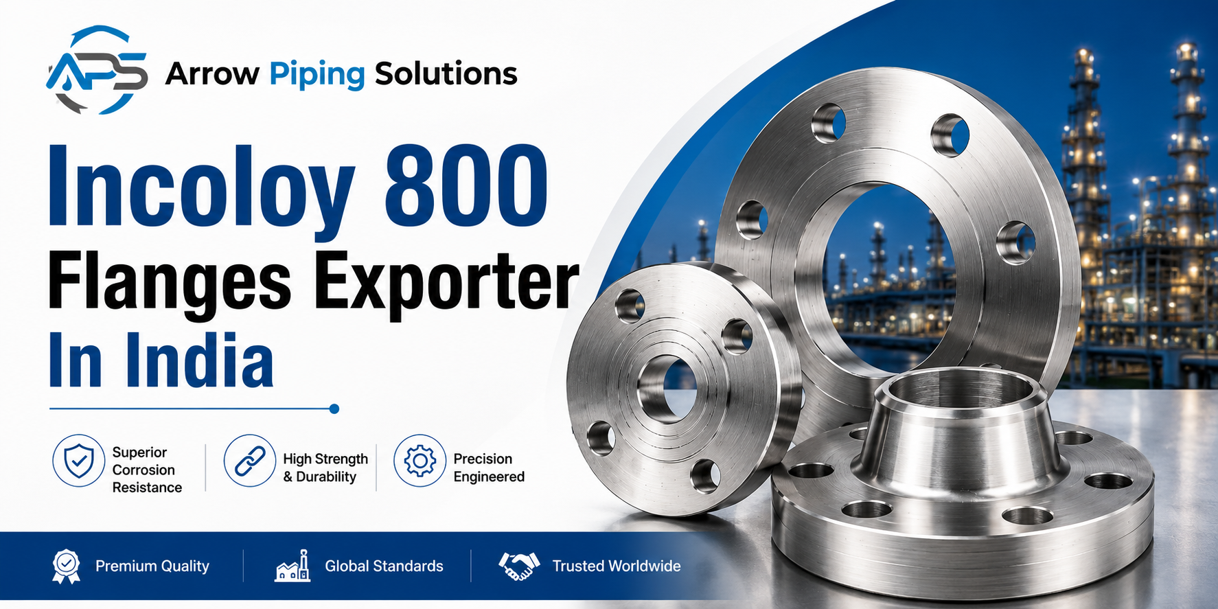 Incoloy 800 flanges exporter in India weld neck slip on blind socket weld flanges