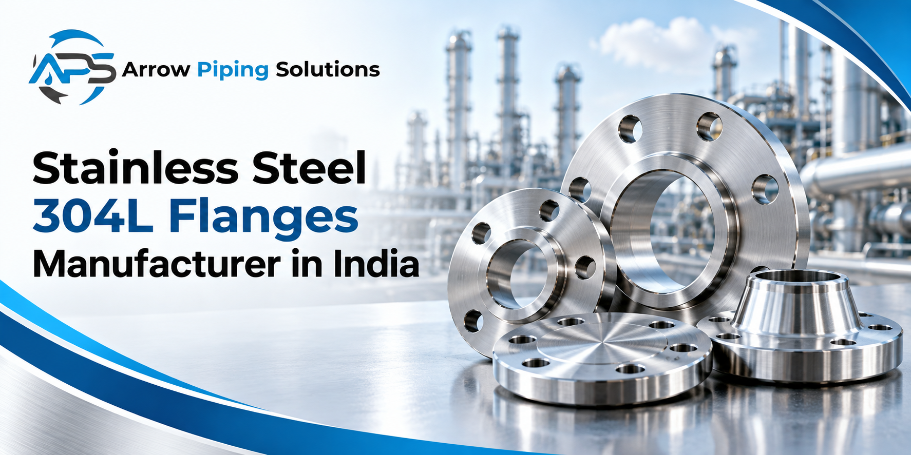 Stainless steel 304L flanges manufacturer in India weld neck slip on blind socket weld