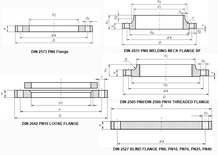 Weld Neck Flange Diagram