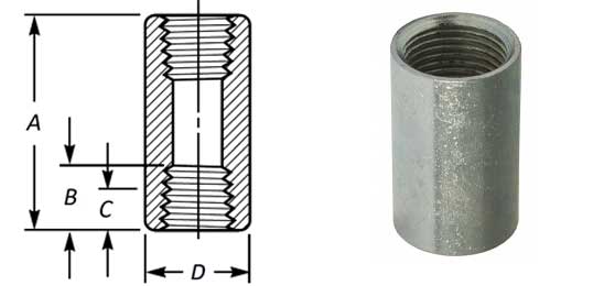 Forged Screwed Full Coupling Sizes