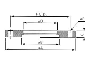 Weld Neck Flange Diagram