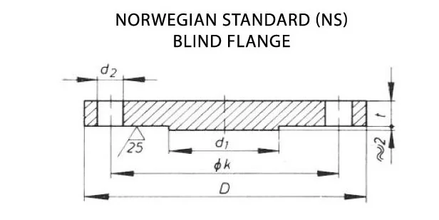 Weld Neck Flange Diagram